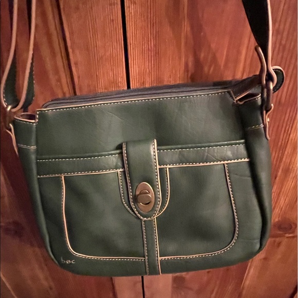 B.O.C. BORN CONCEPTS - EUC Shoulder purse/7 pocket bag/Olive Green - Picture 3 of 12